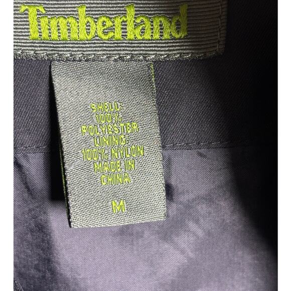 Timberland Men's Black Waterproof Shell Jacket rain wind jacket size Medium - Picture 12 of 12